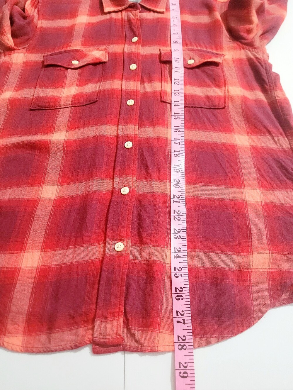 GAP Pendleton Collaboration Plaid Button Front Shirt Woman Small Red Outdoors - Picture 9 of 11